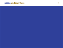 Tablet Screenshot of indigounderwriters.com